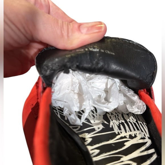 DOLCE VITA RED SUEDE SILVER CHAIN EMBELLISHMENT LOAFERS SZ 8 - Picture 11 of 11